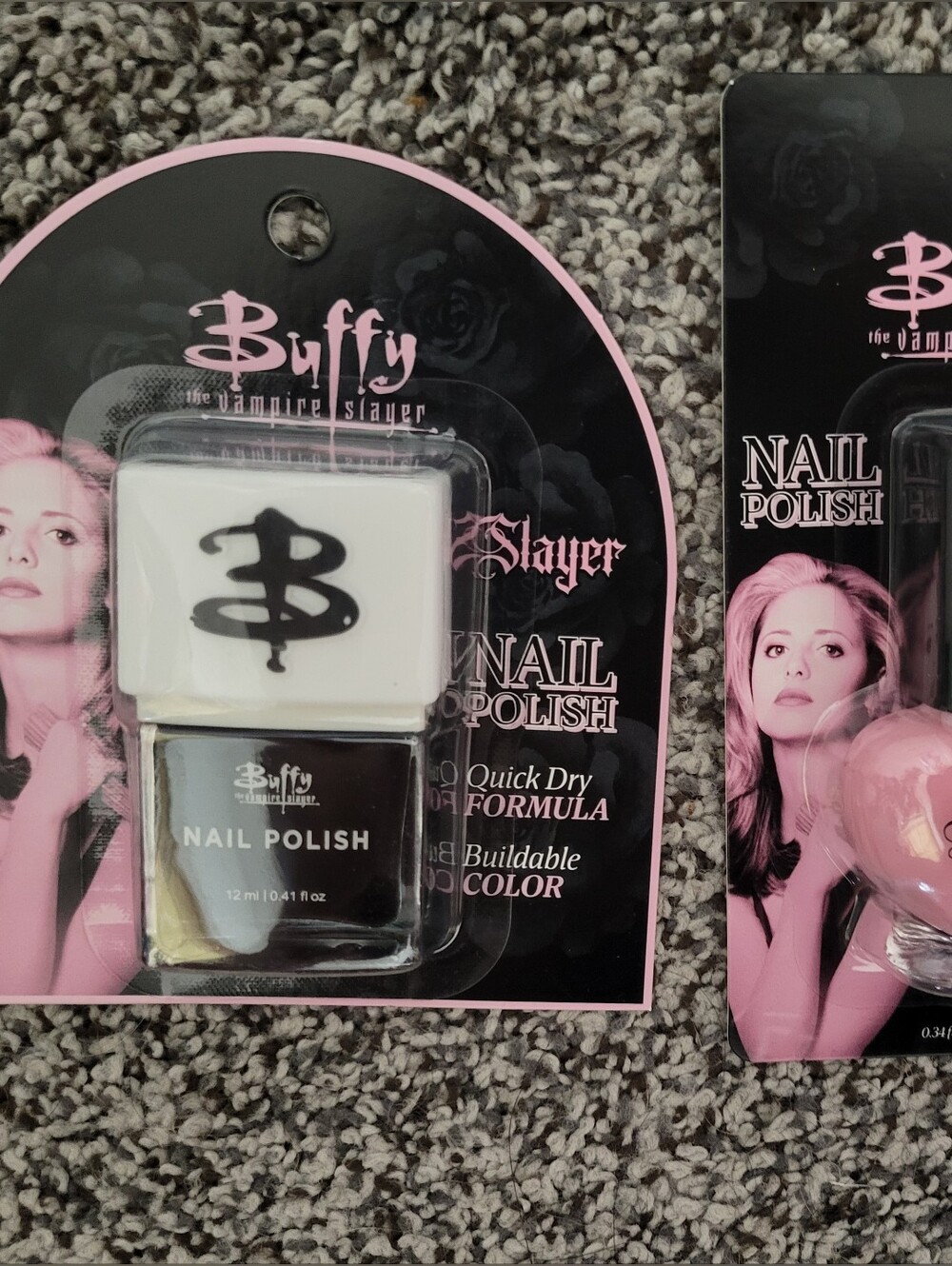 Buffy The Vampire Slayer Black And Pink Nail Polish Nwt